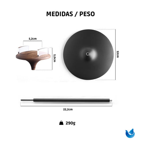 Suporte para Headphone Bone Wood em Alumínio